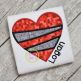 Striped Heart Applique | Machine Embroidery Designs by JuJu