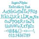 Sugar N Spice Embroidery Font | Machine Embroidery Designs by JuJu