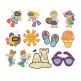 Summer Daze Applique Machine Embroidery Designs by JuJu 