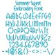 Summer Sweet Embroidery Font | Machine Embroidery Designs by JuJu