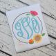 Sunflower Bloom Frame Embroidery Design | Machine Embroidery Designs by JuJu