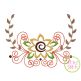 Sunflower Flourish Swag Embroidery | Machine Embroidery Designs by JuJu