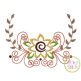Sunflower Flourish Swag Embroidery | Machine Embroidery Designs by JuJu