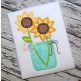 Sunflower Jar Applique | Machine Embroidery Designs by JuJu