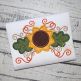 Sunflower Swirl Applique | Machine Embroidery Designs by JuJu