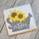 Sunflower Watering Can Applique | Machine Embroidery Designs by JuJu