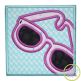 Sunglasses Box Applique | Machine Embroidery Designs by JuJu