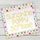 Sunshine Poppy Scribble Embroidery Font | Machine Embroidery Designs by JuJu
