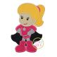 Superhero Standing Girl Applique | Machine Embroidery Designs by JuJu