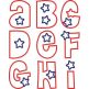 Super Star Applique Font