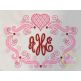 Super Swirly Heart Frame Sketch Embroidery Design | Machine Embroidery Designs by JuJu