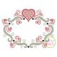 Super Swirly Heart Frame Sketch Embroidery Design | Machine Embroidery Designs by JuJu