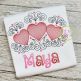 Super Swirly Heart Trio Sketch Embroidery Design | Machine Embroidery Designs by JuJu
