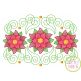 Super Swirly Poinsettia Trio Sketch Embroidery | Machine Embroidery Designs by JuJu