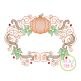 Super Swirly Pumpkin Frame Sketch Embroidery | Machine Embroidery Designs by JuJu