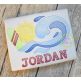 Surfboard Wave Scene Sketch Embroidery | Machine Embroidery Designs by JuJu