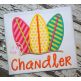 Surfboard Trio Applique | Machine Embroidery Designs by JuJu