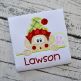 Surprised Elf Boy Peeker Applique | Machine Embroidery Designs by JuJu