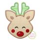 Sweet Deer Face Boy Applique | Machine Embroidery Designs by JuJu