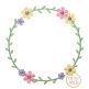 Sweet Floral Frame 2 Embroidery Design | Machine Embroidery Designs by JuJu
