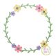 Sweet Floral Frame 2 Embroidery Design | Machine Embroidery Designs by JuJu
