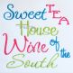 Sweet Tea House Wine | Machine Embroidery Designs by JuJu