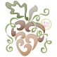 Swirly Acorn Sketch Embroidery | Machine Embroidery Designs by JuJu