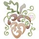 Swirly Acorn Sketch Embroidery | Machine Embroidery Designs by JuJu