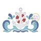 Swirly Anchor Sketch Embroidery | Machine Embroidery Designs by JuJu