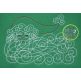 Swirly Beard Santa Bean Stitch Embroidery | Machine Embroidery Designs by JuJu