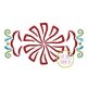 Swirly Peppermint Embroidery | Machine Embroidery Designs by JuJu