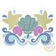 Swirly Seashells Sketch Embroidery | Machine Embroidery Designs by JuJu