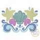 Swirly Seashells Sketch Embroidery | Machine Embroidery Designs by JuJu