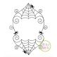 Swirly Spiderweb Frame Embroidery | Machine Embroidery Designs by JuJu