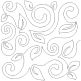 Swirly Vines End-to-End Quilting Embroidery Design | Machine Embroidery Designs by JuJu