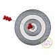 Target with Heart Arrow Sketch Embroidery | Machine Embroidery Designs by JuJu