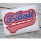 T-Ball Sport Tail Applique | Machine Embroidery Designs by JuJu