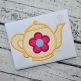 Teapot Applique | Machine Embroidery Designs by JuJu