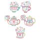 Tea Time Doodles 1 Machine Embroidery Designs by JuJu
