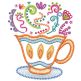 Tea Time Doodles 2 Machine Embroidery Designs by JuJu