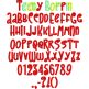 Teeny Boppin Embroidery Font