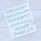 Teeny Tiny Narrow Bean Stitch Embroidery Font | Machine Embroidery Designs by JuJu