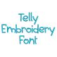 Telly Embroidery Font | Machine Embroidery Designs by JuJu