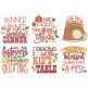 Thanksgiving Word Art Machine Embroidery Designs by JuJu
