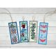 ITH Bookmarks Set 4 | Machine Embroidery Designs by JuJu