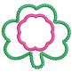                                 Mono Scallop Shamrock Frame | Machine Embroidery Designs by JuJu
                            