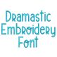 Dramastic Embroidery Font | Machine Embroidery Designs by JuJu