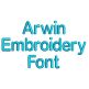 Arwin Embroidery Font | Machine Embroidery Designs by JuJu