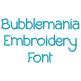 Bubblemania Embroidery Font | Machine Embroidery Designs by JuJu