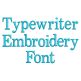Typewriter Embroidery Font | Machine Embroidery Designs by JuJu